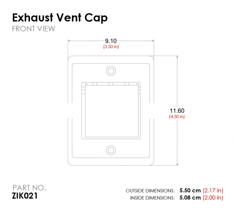 Allegro Aspirateur Central Vacuum Exhaust Vent Cap Zik021