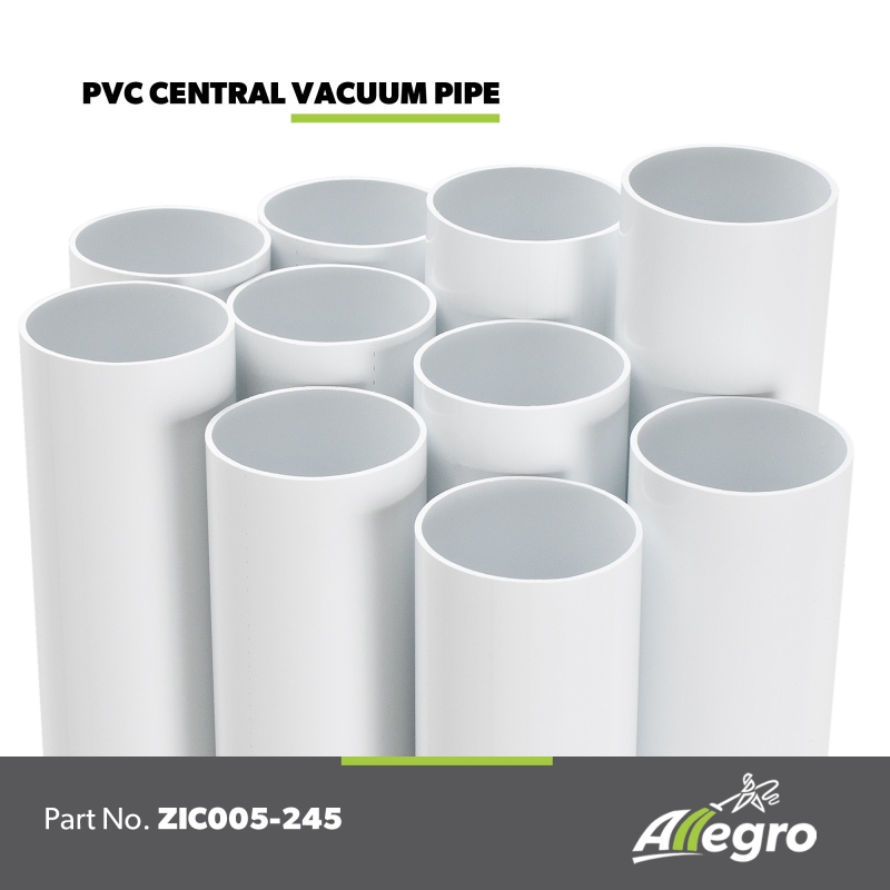 Central Vacuum Pvc Pipe 2 inch 5 Foot Sticks Ships For Less Box of 30 Sticks 