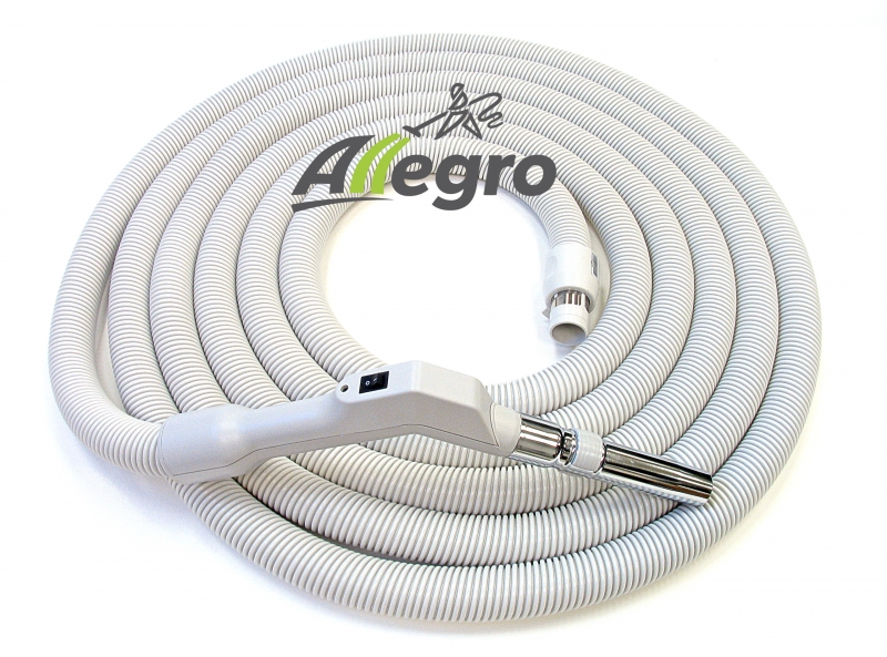 Husky Compatible Central Vacuum 35 Foot Remote Control Crush Proof Hose