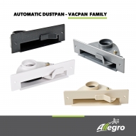 nEW! NEW!! Vacpan New Allegro Central Vacuum Automatic Dustpan & Rough-In Kit 