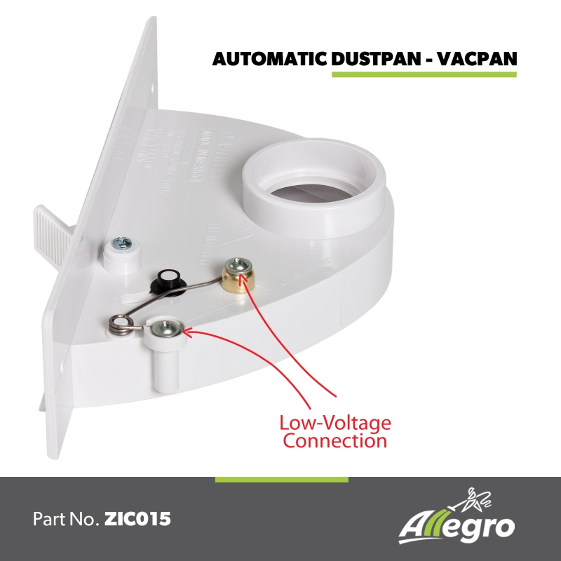 nEW! NEW!! Vacpan New Allegro Central Vacuum Automatic Dustpan & Rough-In Kit 