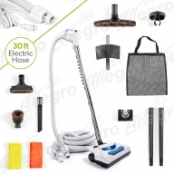 Kit de accesorios eléctricos de aspiradora central ultra Clean con cabezal  de potencia universal, manguera y accesorios de lujo (35 pies, conexión