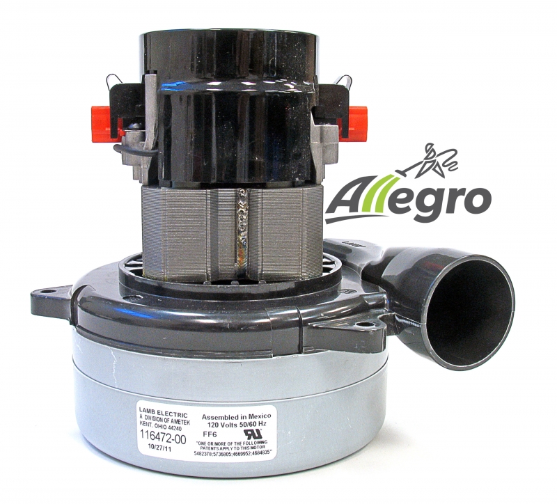 DUCTED VACUUM CLEANER MOTOR FOR BEAM 2775 AMETEK 119678-00 
