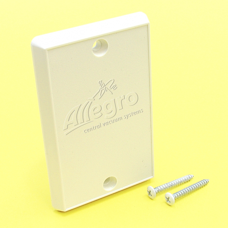 Details about   Central Vacuum Temporary Cover Plate White W/ Screws **Sale** 45 Per Case 