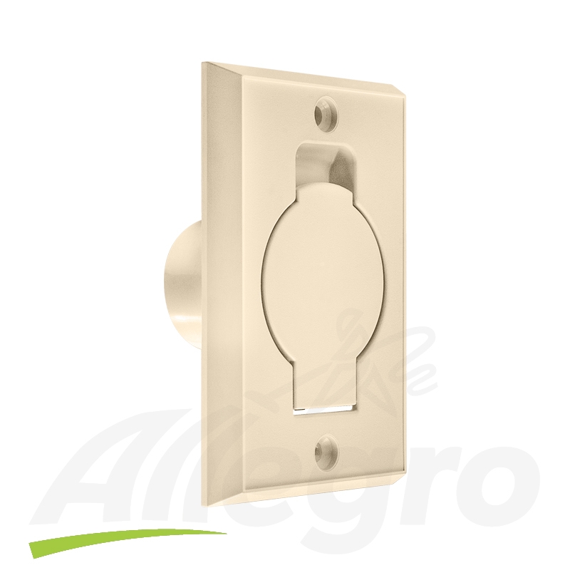 Central Vacuum Inlet European Style Almond 