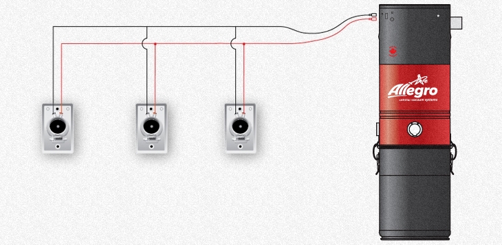 Central Vacuum Low Violtage Connection