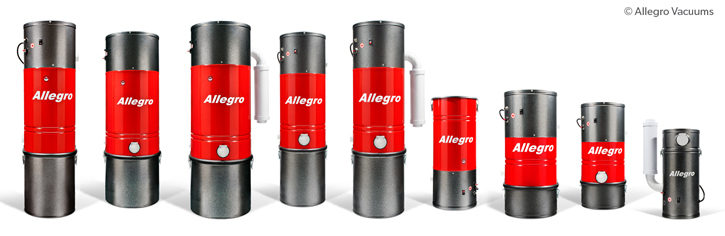 Allegro Central Vacuum Power Unit Line-up